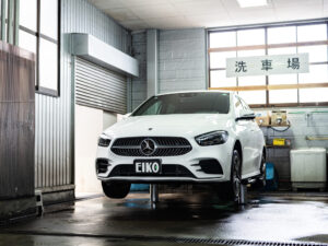 塗装工程の洗車